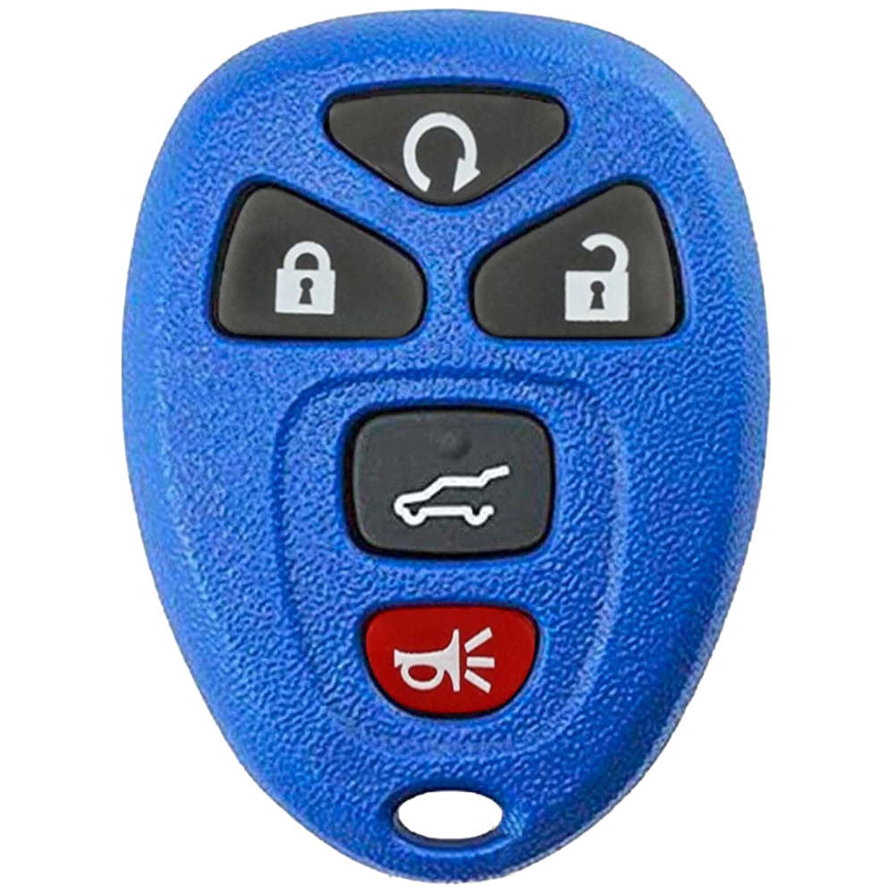 2007-2014 Cadillac Escalade Key Fob Replacement 5-Button Keyless Entry Remote PN: 22951509 - Blue